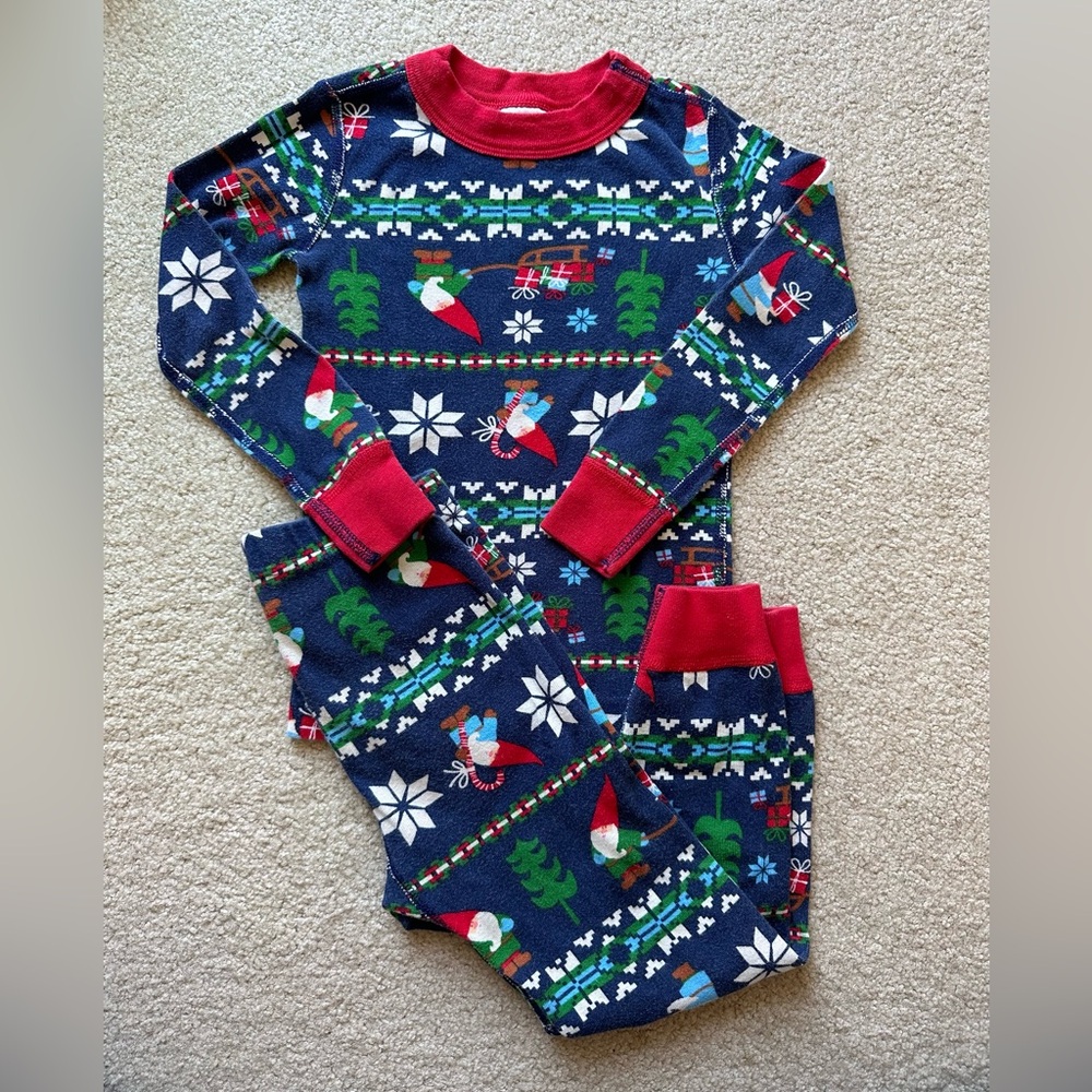 Hanna Andersson Gnome Holiday Pajamas 4T